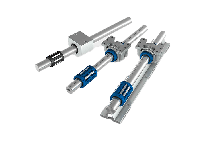 Linear Kugellager mit Schiene und Böcken